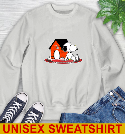 NFL Football Cleveland Browns Snoopy The Peanuts Movie Shirt Sweatshirt 5