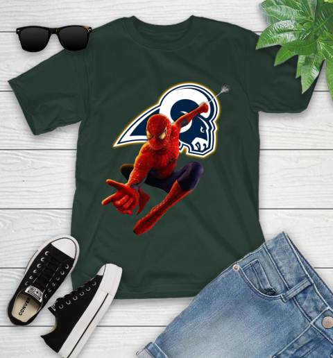 NFL Spider Man Avengers Endgame Football Los Angeles Rams Youth T-Shirt 5