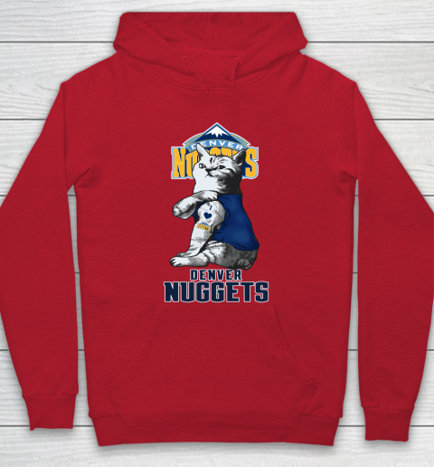 NBA Basketball My Cat Loves Denver Nuggets Hoodie 7