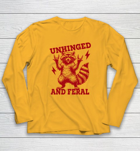 Unhinged And Feral Raccoon Long Sleeve T-Shirt 2