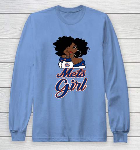 New York Metss Girl MLB Long Sleeve T-Shirt 11