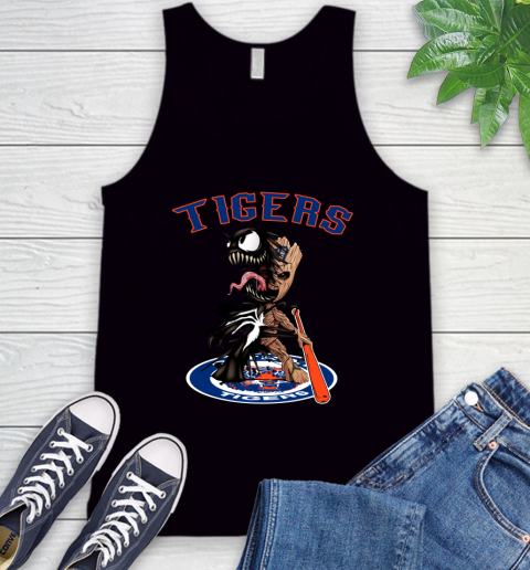 MLB Detroit Tigers Baseball Venom Groot Guardians Of The Galaxy Tank Top 2