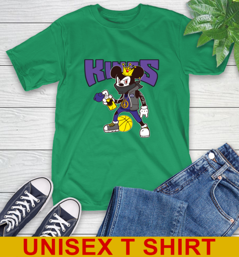 Sacramento Kings NBA Basketball Mickey Peace Sign Sports T-Shirt 7