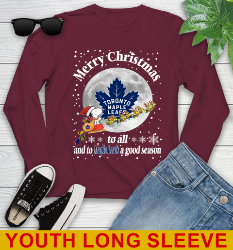 Toronto Maple Leafs Merry Christmas To All And To Maple Leafs A Good Season NHL Hockey Sports Youth Long Sleeve 6
