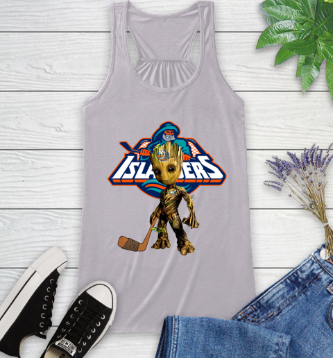 New York Islanders NHL Hockey Groot Marvel Guardians Of The Galaxy Racerback Tank 5