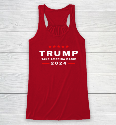 Donald Trump 2024 Take America Back Election  The Return Racerback Tank 3