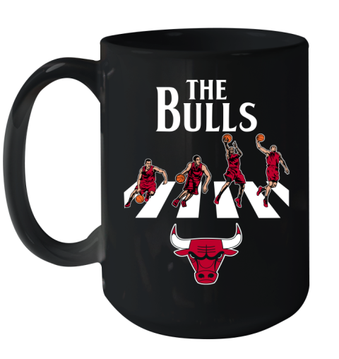 NBA Basketball Chicago Bulls The Beatles Rock Band Shirt Ceramic Mug 15oz