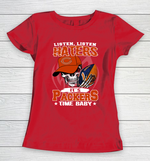 Listen Haters It is BEARS Time Baby NFL Women's T-Shirt 9