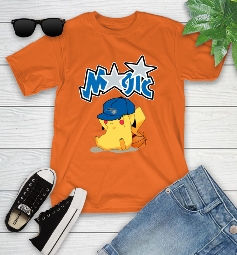 NBA Pikachu Basketball Sports Orlando Magic Youth T-Shirt 7