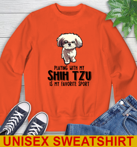 Playing with my shih tzu is my favorite sport 26