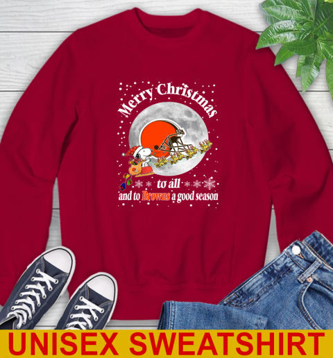Cleveland Browns Merry Christmas To All And To Browns A Good Season NFL Football Sports Sweatshirt 9