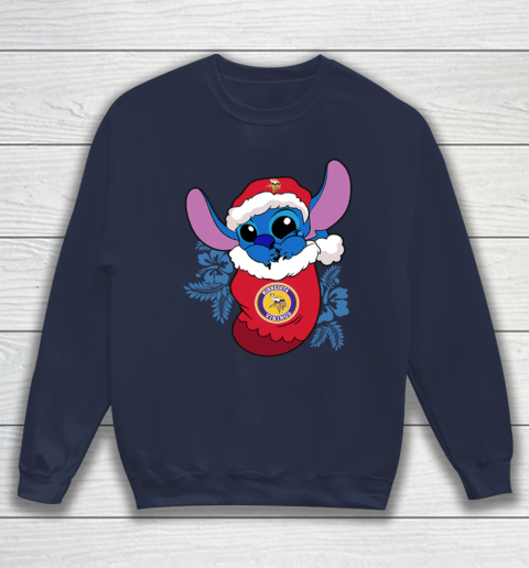 Minnesota Vikings Christmas Stitch In The Sock Funny Disney NFL Sweatshirt 3