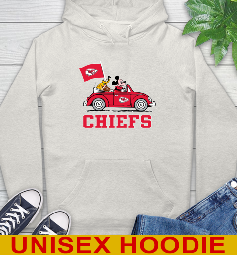 NFL Football Kansas City Chiefs Pluto Mickey Driving Disney Shirt Hoodie 12