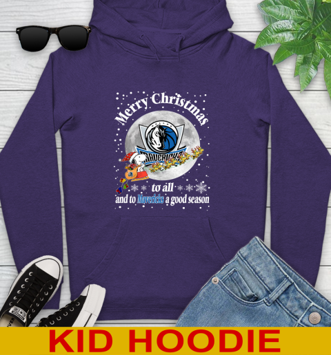 Dallas Mavericks Merry Christmas To All And To Mavericks A Good Season NBA Basketball Sports Youth Hoodie 5