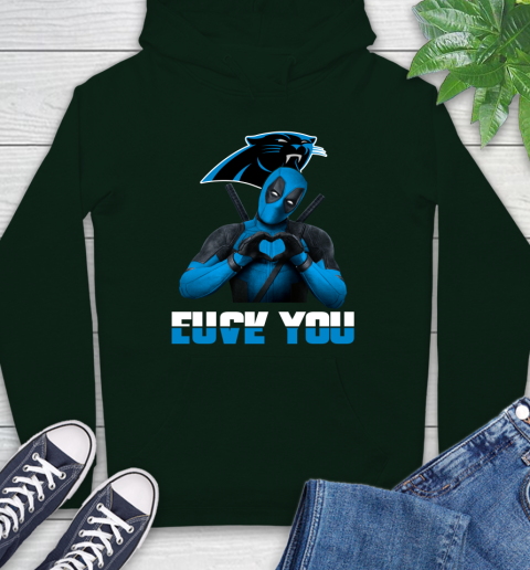 NHL Carolina Panthers Deadpool Love You Fuck You Football Sports Hoodie 12