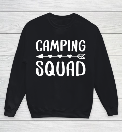 Camping Squad T Shirt Happy Camper Gift Youth Sweatshirt