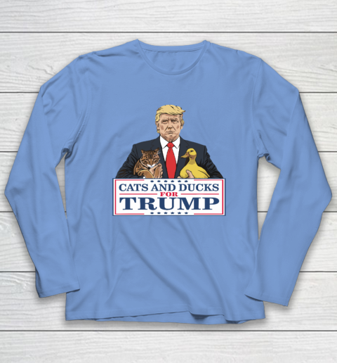 Cats And Ducks For Trump 2024 Kittens And Ducks For Trump Long Sleeve T-Shirt 6