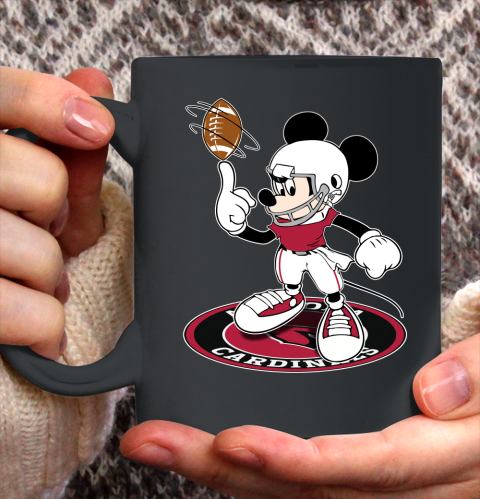 NFL Football Arizona Cardinals Cheerful Mickey Disney Shirt fish pond Ceramic Mug 11oz