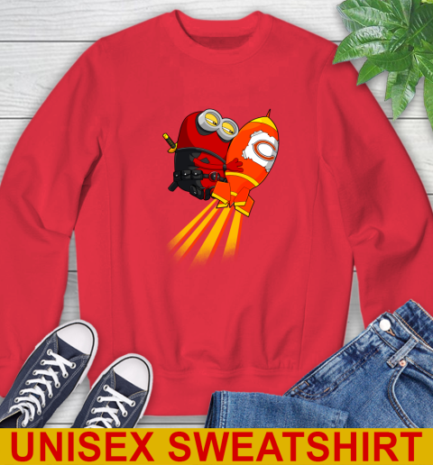 NFL Football Chicago Bears Deadpool Minion Marvel Shirt Sweatshirt 12