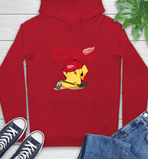 NHL Pikachu Hockey Sports Detroit Red Wings Hoodie 10