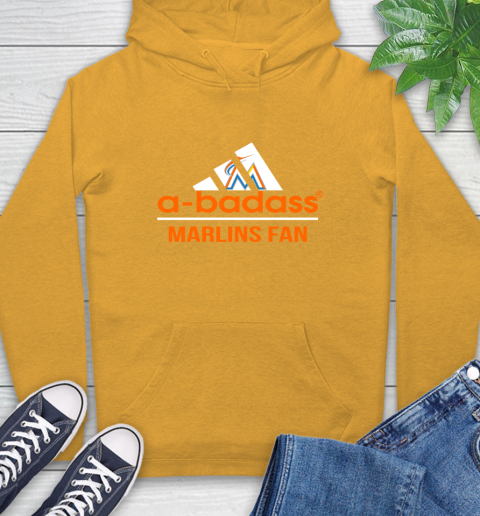 MLB A Badass Miami Marlins Fan Adidas Baseball Sports Hoodie 2