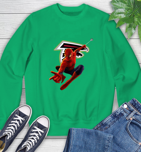 NFL Spider Man Avengers Endgame Football Atlanta Falcons Sweatshirt 6