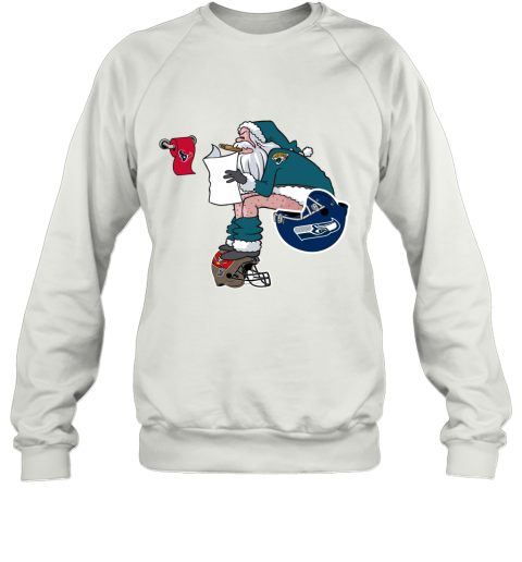 Santa Claus Jacksonville Jaguars Shit On Other Teams Christmas Sweatshirt