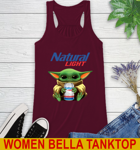 Star Wars Baby Yoda Hugs Natural Light Beer Shirt 39