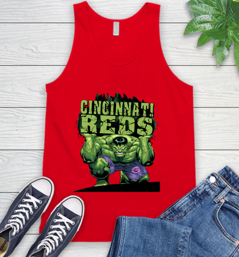 Cincinnati Reds MLB Baseball Incredible Hulk Marvel Avengers Sports Tank Top 6