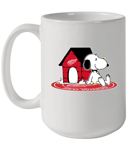 NHL Hockey Detroit Red Wings Snoopy The Peanuts Movie Shirt Ceramic Mug 15oz