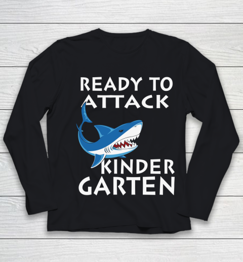 Back To School Shirt Ready to attack kindergarten 1 Youth Long Sleeve