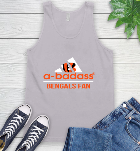 NFL A Badass Cincinnati Bengals Fan Adidas Football Sports 1 Tank Top - Image 4