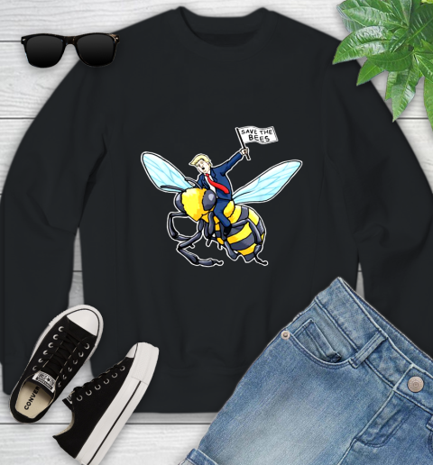 Save The Bees Donald Trump shirt Youth Sweatshirt 2
