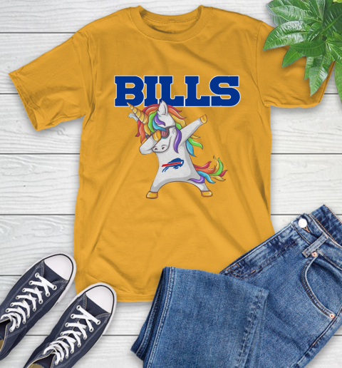Buffalo Bills NFL Football Funny Unicorn Dabbing Sports T-Shirt 3