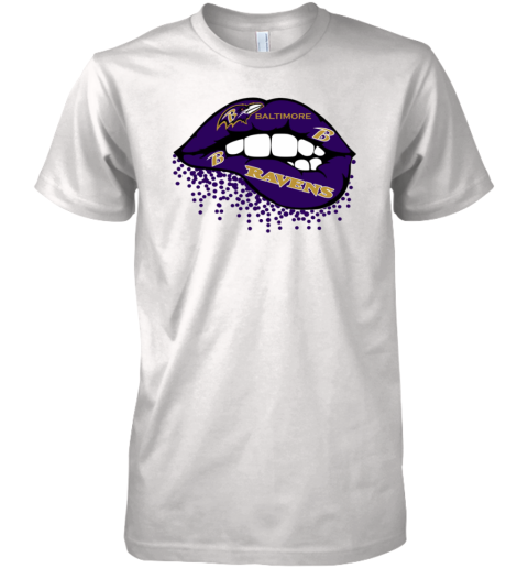 Baltimore Ravens Inspired Lips Premium Men's T-Shirt