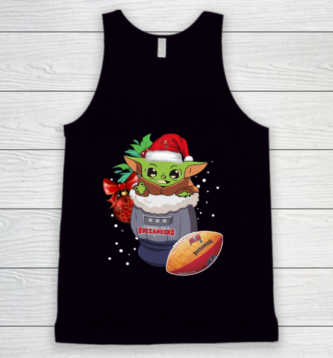 Tampa Bay Buccaneers Christmas Baby Yoda Star Wars Funny Happy NFL Tank Top