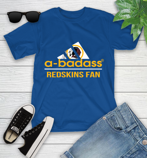 NFL A Badass Washington Redskins Fan Adidas Football Sports Youth T-Shirt 12