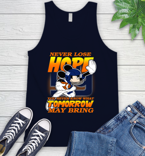 New York Giants NFL Football Mickey Disney Never Lose Hope Tank Top 2