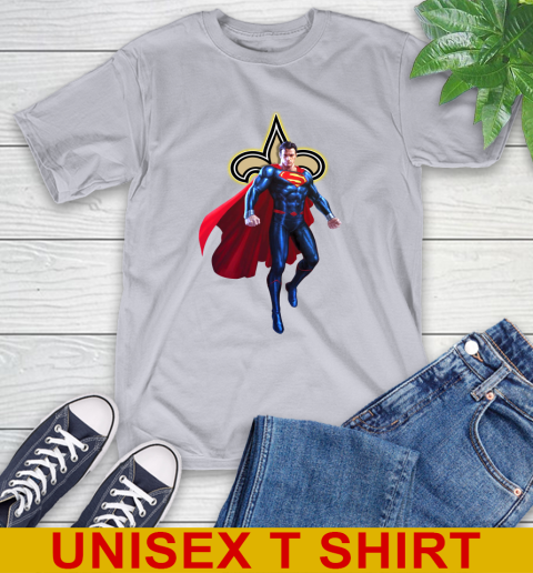NFL Superman DC Sports Football New Orleans Saints T-Shirt 6