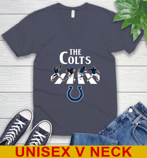NFL Football Indianapolis Colts The Beatles Rock Band Shirt V-Neck T-Shirt 7