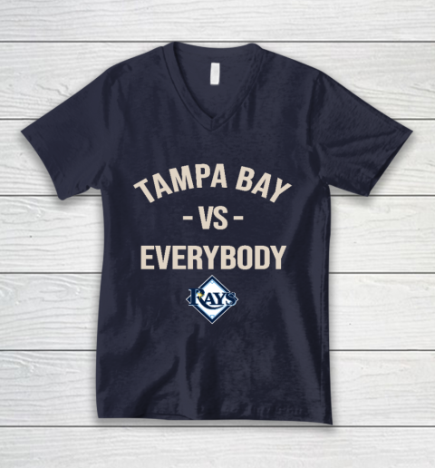Tampa Bay Rays Vs Everybody V-Neck T-Shirt 2
