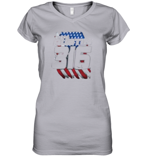 Steve Austin 316 American Flag Signature 2025 Women's V-Neck