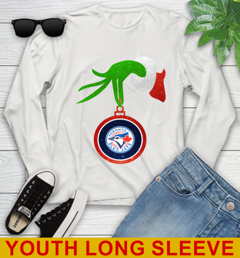 Toronto Blue Jays Grinch Merry Christmas MLB Baseball Youth Long Sleeve 12