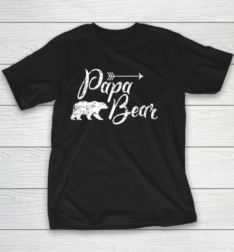 Papa Bear Mama Bear Camping Youth T-Shirt