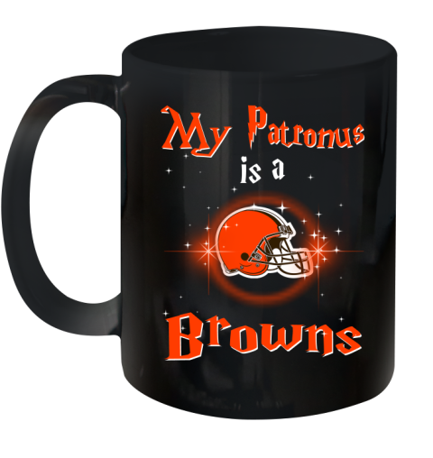 NFL Football Harry Potter My Patronus Is A Cleveland Browns Ceramic Mug 11oz