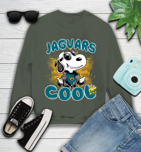 NFL Football Jacksonville Jaguars Cool Snoopy Shirt Youth Sweatshirt 7