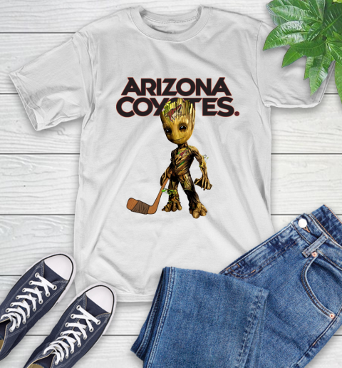 Arizona Coyotes NHL Hockey Groot Marvel Guardians Of The Galaxy T-Shirt