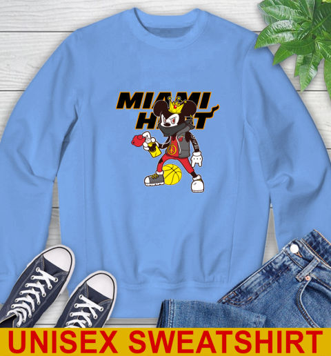 Miami Heat NBA Basketball Mickey Peace Sign Sports Sweatshirt 11