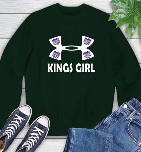 NBA Sacramento Kings Girl Under Armour Basketball Sports Sweatshirt 12