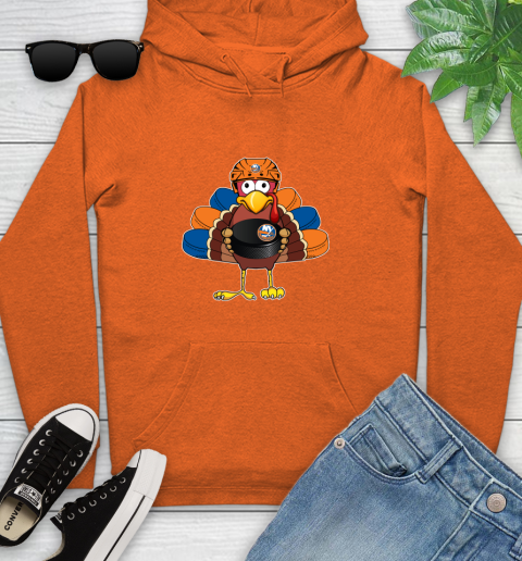 New York Islanders Turkey Thanksgiving Day Youth Hoodie 5